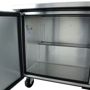 True TWT-60F-HC 60 1/2" W Worktop Freezer w/ (2) Sections & (2) Doors, 115v