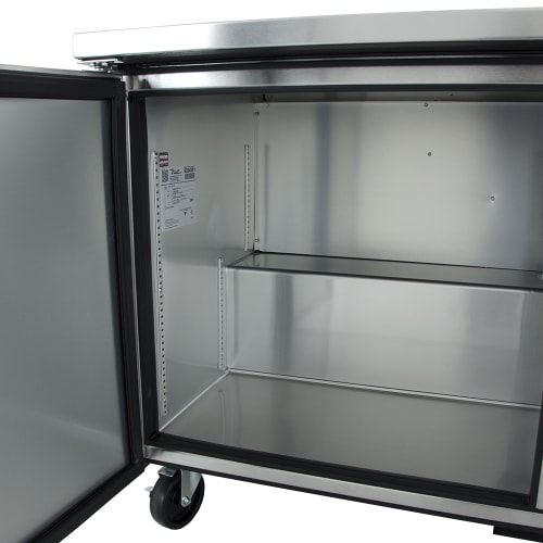 True TWT-60F-HC 60 1/2" W Worktop Freezer w/ (2) Sections & (2) Doors, 115v