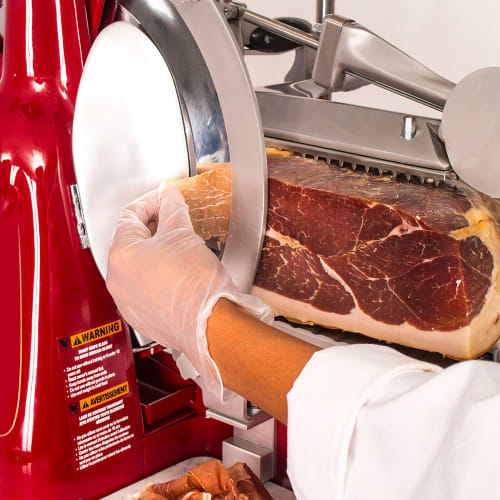 Globe FS14 Manual Flywheel Meat Slicer w/ 14" Blade, Belt Driven, Aluminum