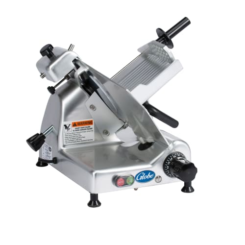 Globe G10 Manual Meat & Cheese Slicer w/ 10" Blade, Belt Driven, Aluminum, 1/3 hp