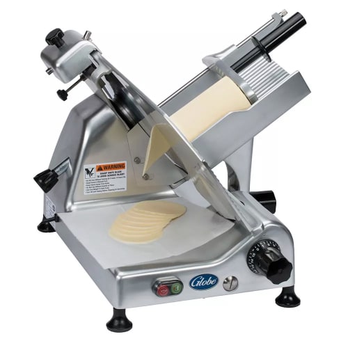 Globe G14 Manual Meat & Cheese w/ 14" Blade, Belt Driven, Aluminum, 1/2 hp