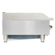 Globe GCB36G-RK 36" Countertop Gas Charbroiler w/ Reversible Grates, Char Rock