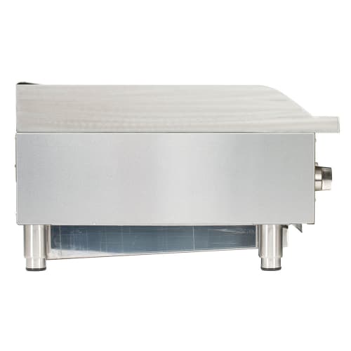 Globe GCB48G-RK 48" Countertop Gas Charbroiler w/ Reversible Grates, Char Rock
