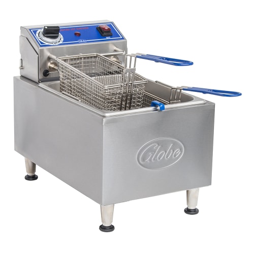 Globe PF10E Countertop Electric Fryer - (1) 10 lb Vat, 120v