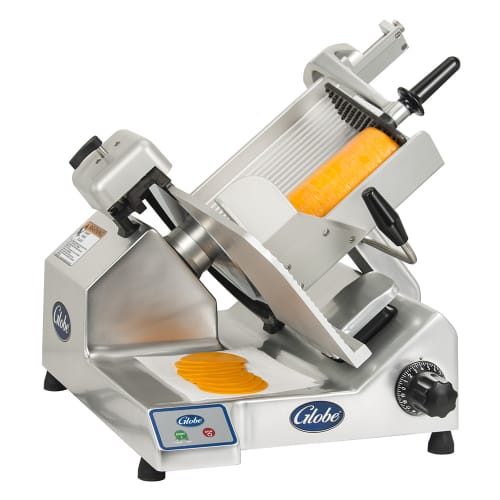 Globe S13 Manual Meat & Cheese w/ 13" Blade, Belt Driven, Aluminum, 1/2 hp