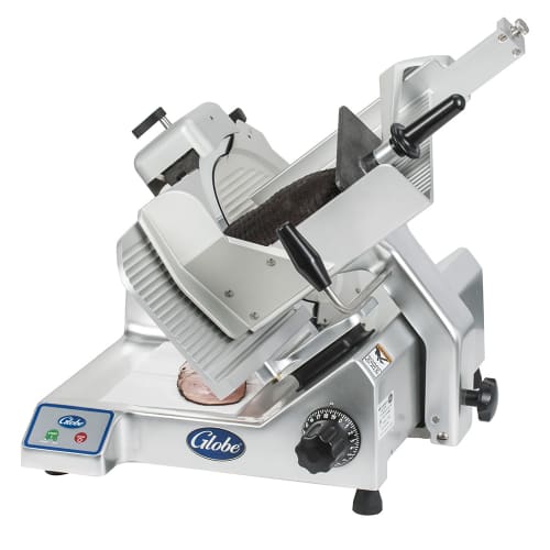 Globe S13 Manual Meat & Cheese w/ 13" Blade, Belt Driven, Aluminum, 1/2 hp