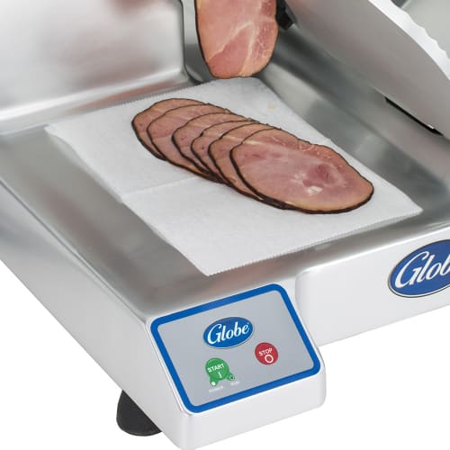 Globe S13 Manual Meat & Cheese w/ 13" Blade, Belt Driven, Aluminum, 1/2 hp