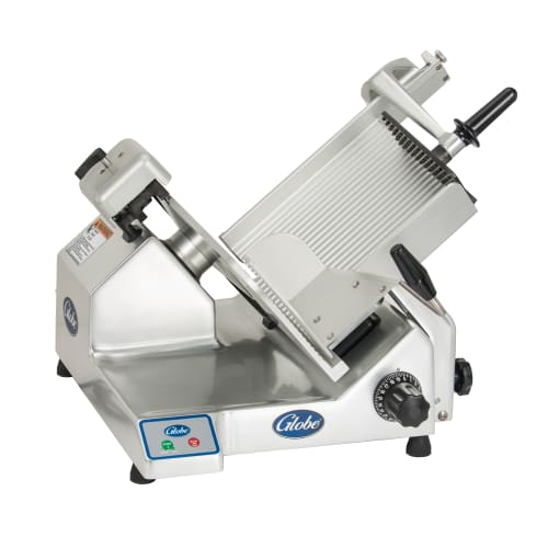 Globe S13 Manual Meat & Cheese w/ 13" Blade, Belt Driven, Aluminum, 1/2 hp