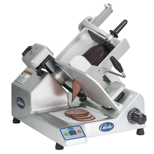 Globe SG13 Manual Meat & Cheese w/ 13" Blade, Belt Driven, Aluminum, 1/2 hp