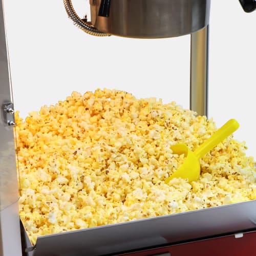 Paragon Popcorn Machine w/ 8 oz Kettle & Red Finish, 120v (1108110)