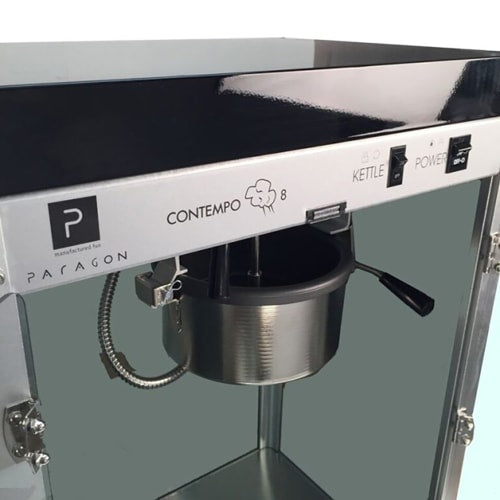 Paragon Popcorn Machine w/ 8 oz Kettle & Black Finish, 120v (1108220)