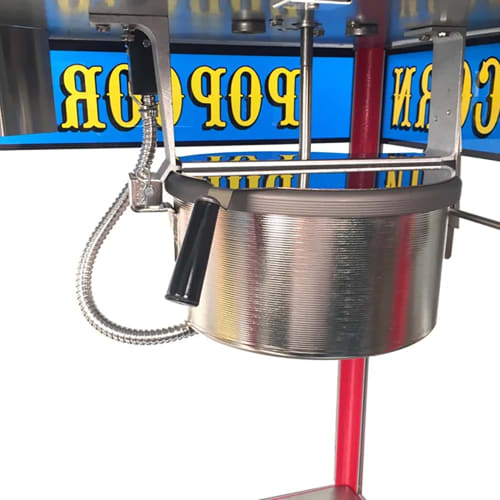 Paragon Popcorn Machine w/ 8 oz Kettle & Red Finish, 120v (1108910)