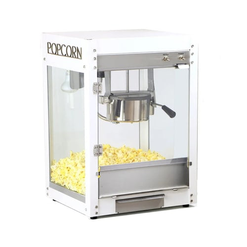 Paragon Popcorn Machine w/ 4 oz Kettle & White Finish, 120v (20214)