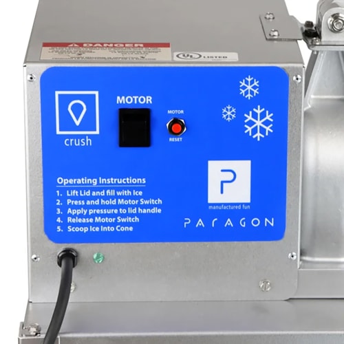 Paragon Snow Cone Machine w/ 500 lb/hr Capacity - Aluminized Steel, 120v (6133300)