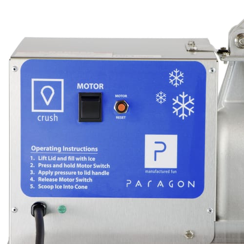 Paragon Snow Cone Machine w/ 500 lb/hr Capacity - Stainless Steel/Aluminum, 120v (6133310)