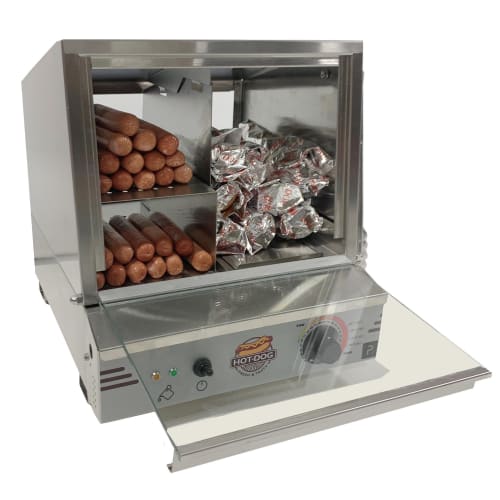 Paragon Hot Dog Steamer w/ (200) Hot Dog & (42) Bun Capacity, 120v (8030)