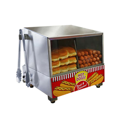 Paragon Hot Dog Steamer w/ (96) Hot Dog & (30) Bun Capacity, 120v (8080)
