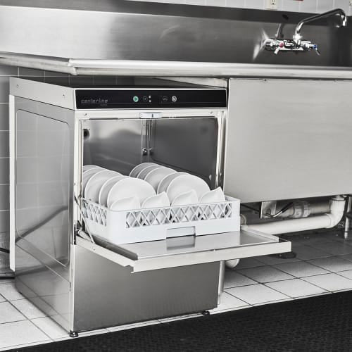 Centerline by Hobart CUH-1 High Temp Rack Undercounter Dishwasher w/ 24 Racks/hr Capacity, Built-in Booster, 208-240v/1ph