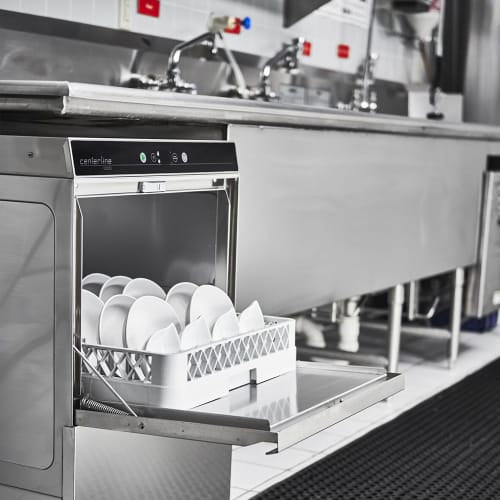 Centerline by Hobart CUH-1 High Temp Rack Undercounter Dishwasher w/ 24 Racks/hr Capacity, Built-in Booster, 208-240v/1ph