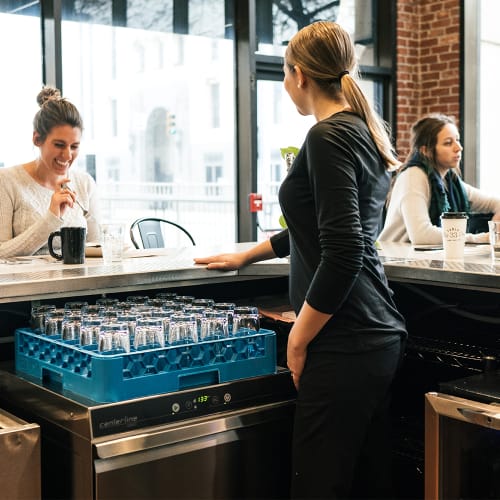 Centerline by Hobart CUH-1 High Temp Rack Undercounter Dishwasher w/ 24 Racks/hr Capacity, Built-in Booster, 208-240v/1ph