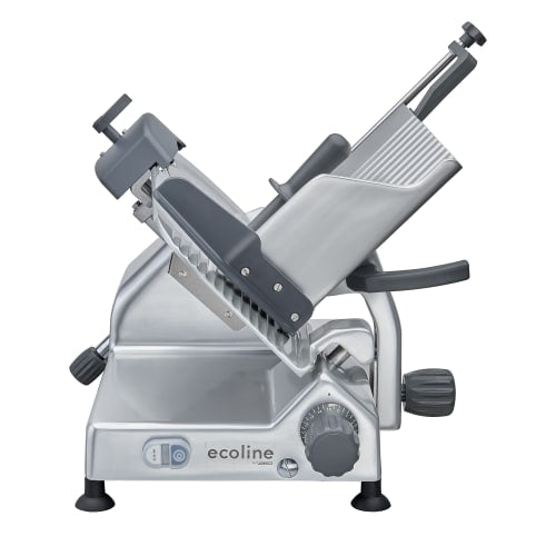 Ecoline by Hobart ECO12 Manual Meat & Cheese Slicer w/ 12" Blade, Belt Driven, Aluminum, 1/2 hp
