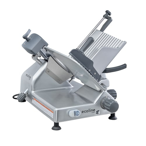 Ecoline by Hobart ECO12 Manual Meat & Cheese Slicer w/ 12" Blade, Belt Driven, Aluminum, 1/2 hp