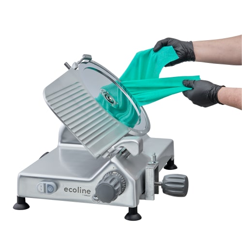 Ecoline by Hobart ECO12 Manual Meat & Cheese Slicer w/ 12" Blade, Belt Driven, Aluminum, 1/2 hp
