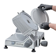 Ecoline by Hobart ECO12 Manual Meat & Cheese Slicer w/ 12" Blade, Belt Driven, Aluminum, 1/2 hp