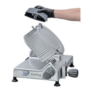 Ecoline by Hobart ECO12 Manual Meat & Cheese Slicer w/ 12" Blade, Belt Driven, Aluminum, 1/2 hp