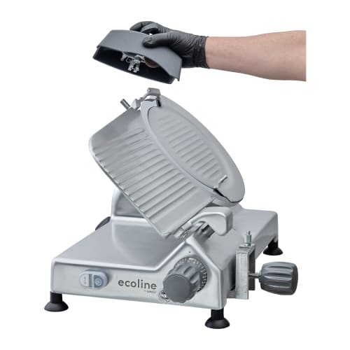 Ecoline by Hobart ECO12 Manual Meat & Cheese Slicer w/ 12" Blade, Belt Driven, Aluminum, 1/2 hp