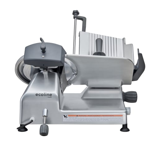 Ecoline by Hobart ECO12 Manual Meat & Cheese Slicer w/ 12" Blade, Belt Driven, Aluminum, 1/2 hp