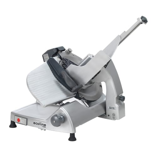Ecoline by Hobart ECO13 Manual Meat & Cheese Slicer w/ 13" Blade, Belt Driven, Aluminum, 1/2 hp