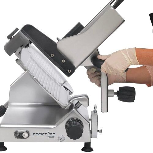 Centerline by Hobart EDGE12-11 Manual Meat & Cheese Slicer w/ 12" Blade, Belt Driven, Aluminum, 1/2 hp