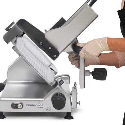 Centerline by Hobart EDGE12-11 Manual Meat & Cheese Slicer w/ 12" Blade, Belt Driven, Aluminum, 1/2 hp
