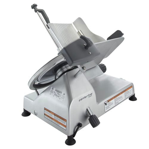 Centerline by Hobart EDGE13-11 Manual Meat & Cheese Slicer w/ 13" Blade ,Belt Driven, Aluminum, 1/2 hp