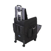 Forbes Industries In Room Rolling Housekeeping Cart w/ Handle - 20"L x 16"W x 28 3/4"H, Nylon, Black (2088)