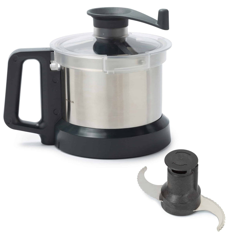 Dito Sama Stainless Steel Bowl for 2.6L Cutter Mixer with Scraper Lid - 650231