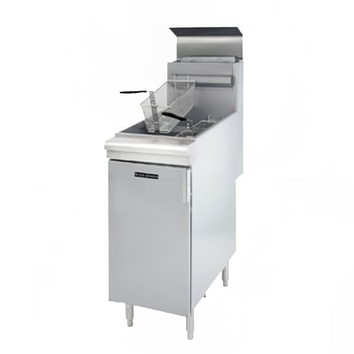 Black Diamond BDGF-120 Gas Fryer - (1) 50 lb Vat, Floor Model, Natural Gas
