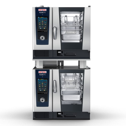 Rational ICP 6-HALF/6-HALF NG 120V 1 PH Double Half Size Combi Oven - Boiler Based, Natural Gas