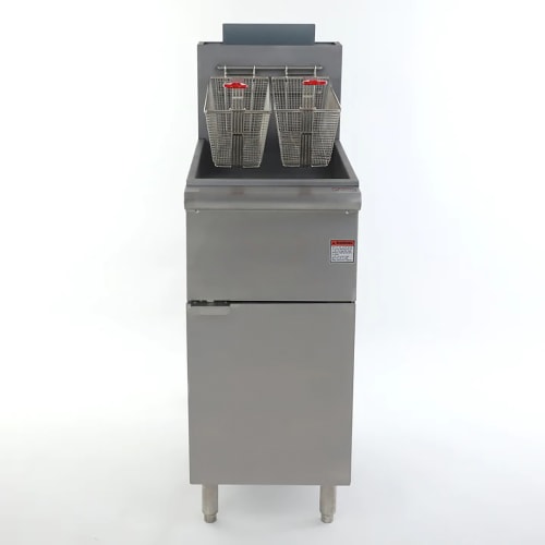 MoTak FF40LP Economy Gas Fryer- (1) 40 lb Vat, Floor Model, Liquid Propane