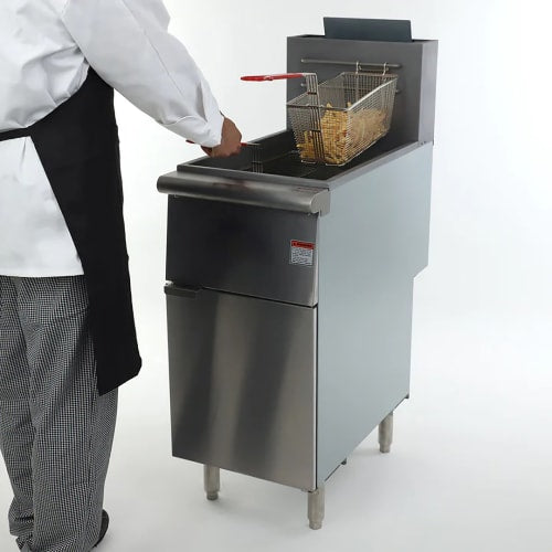 MoTak FF40LP Economy Gas Fryer- (1) 40 lb Vat, Floor Model, Liquid Propane