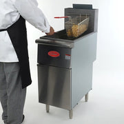 MoTak FF40NG Economy Gas Fryer- (1) 40 lb Vat, Floor Model, Natural Gas