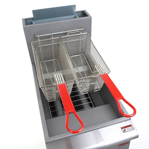 MoTak FF40NG Economy Gas Fryer- (1) 40 lb Vat, Floor Model, Natural Gas