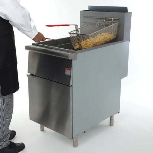 MoTak FF70LP Economy Gas Fryer- (1) 70 lb Vat, Floor Model, Liquid Propane