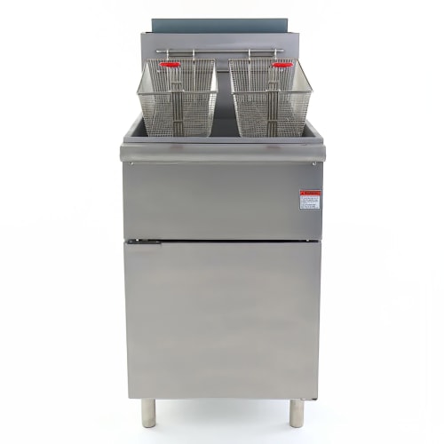 MoTak FF70NG Economy Gas Fryer- (1) 70 lb Vat, Floor Model, Natural Gas