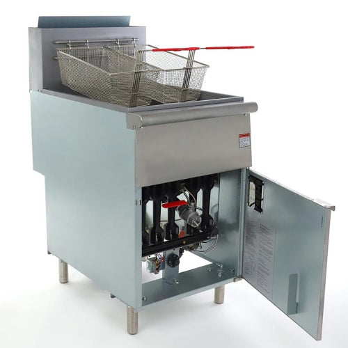 MoTak FF70NG Economy Gas Fryer- (1) 70 lb Vat, Floor Model, Natural Gas