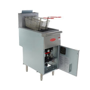 General GFF4-50N Gas Fryer - (1) 50 lb. Vat, Floor Model, Natural Gas