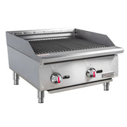 MoTak MBR24 24" Gas Charbroiler w/ Cast Iron Grates - Convertible