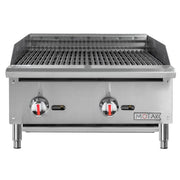 MoTak MBR24 24" Gas Charbroiler w/ Cast Iron Grates - Convertible