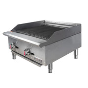 MoTak MBR24 24" Gas Charbroiler w/ Cast Iron Grates - Convertible